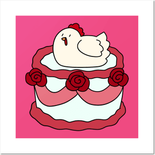 Birthday Cake Hen Posters and Art